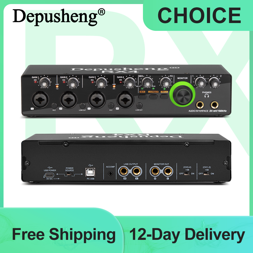 Audio Music Interface - Depusheng interface de áudio rx4 conversor