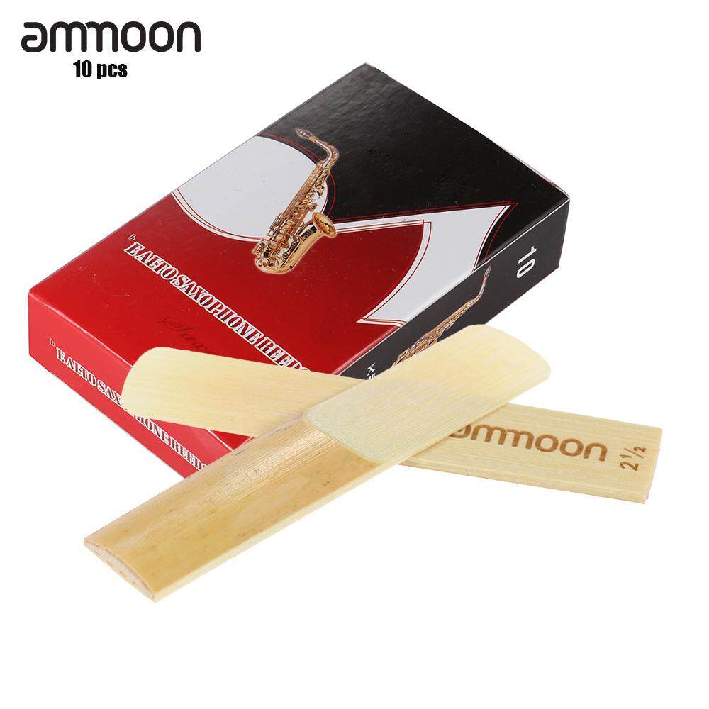 Saxophone Reed Pack - Ammoon-palhetas de bambu para saxofone, Eb,