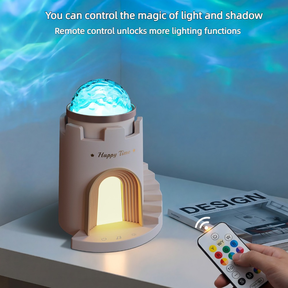 Audio Music Wave - Projetor de Luz Noturna com Ondas