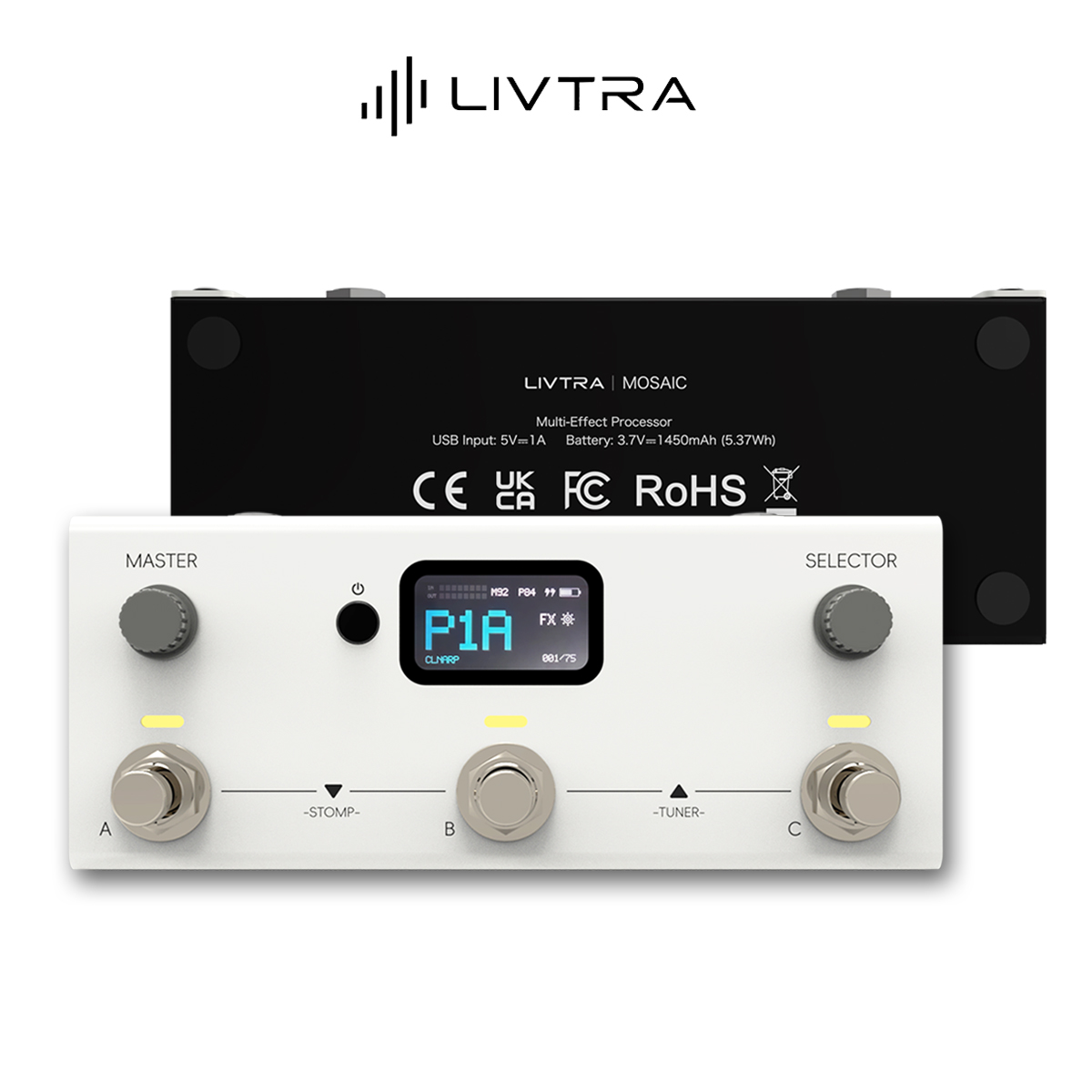 Audio Music Interface - Pedal de Efeitos para Guitarra LIVTRA