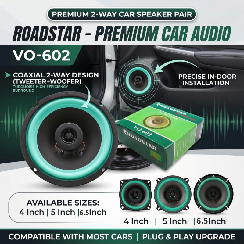 Audio Universal Music - 4/5/6.5 Polegada alto-falantes do carro coaxial