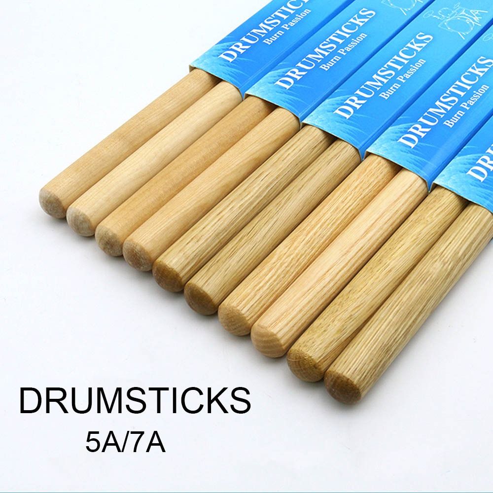 Drum Stick 5A - Clássico Walnut Drum Sticks, Madeira Carvalho