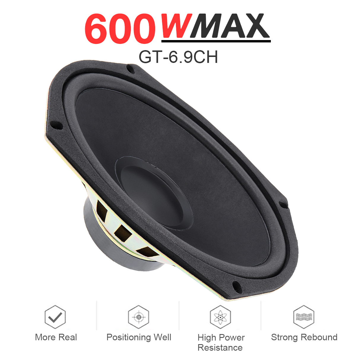 Audio Universal Music - Altifalantes coaxiais de carro universal, porta