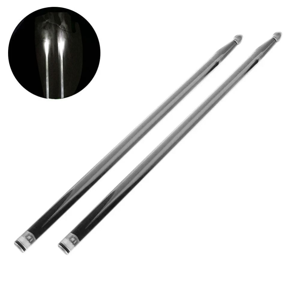 Drum Stick 5A - 2 Peças de Baquetas Luminosas Coloridas