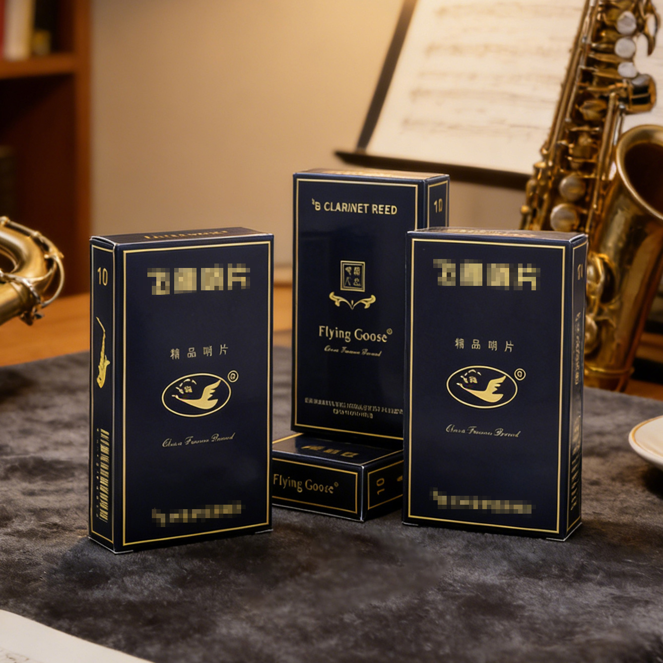Saxophone Reed Pack - Palhetas Flying Goose Blue Box para