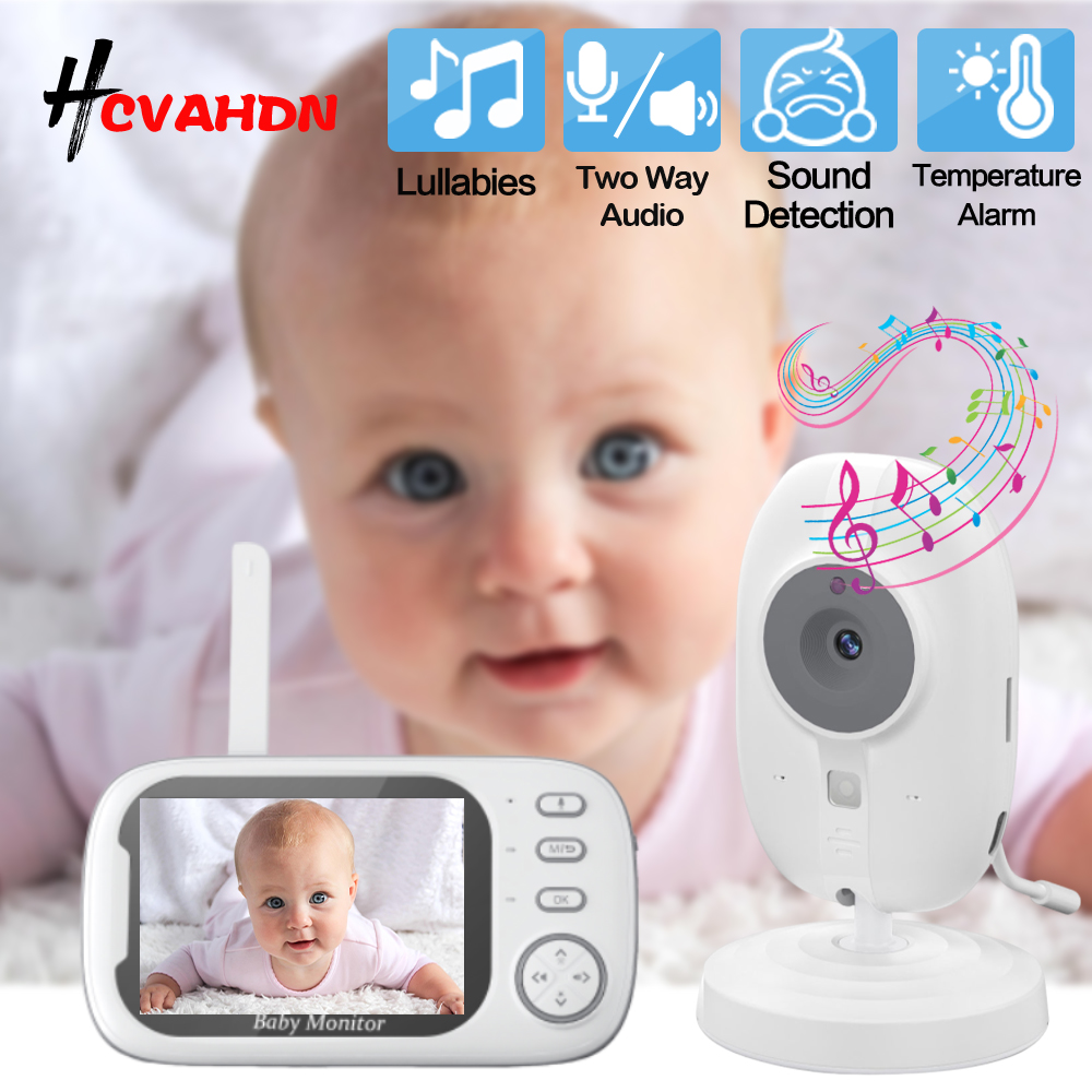 Audio Detect Music - Monitor de Bebê com Vídeo 2.4G,