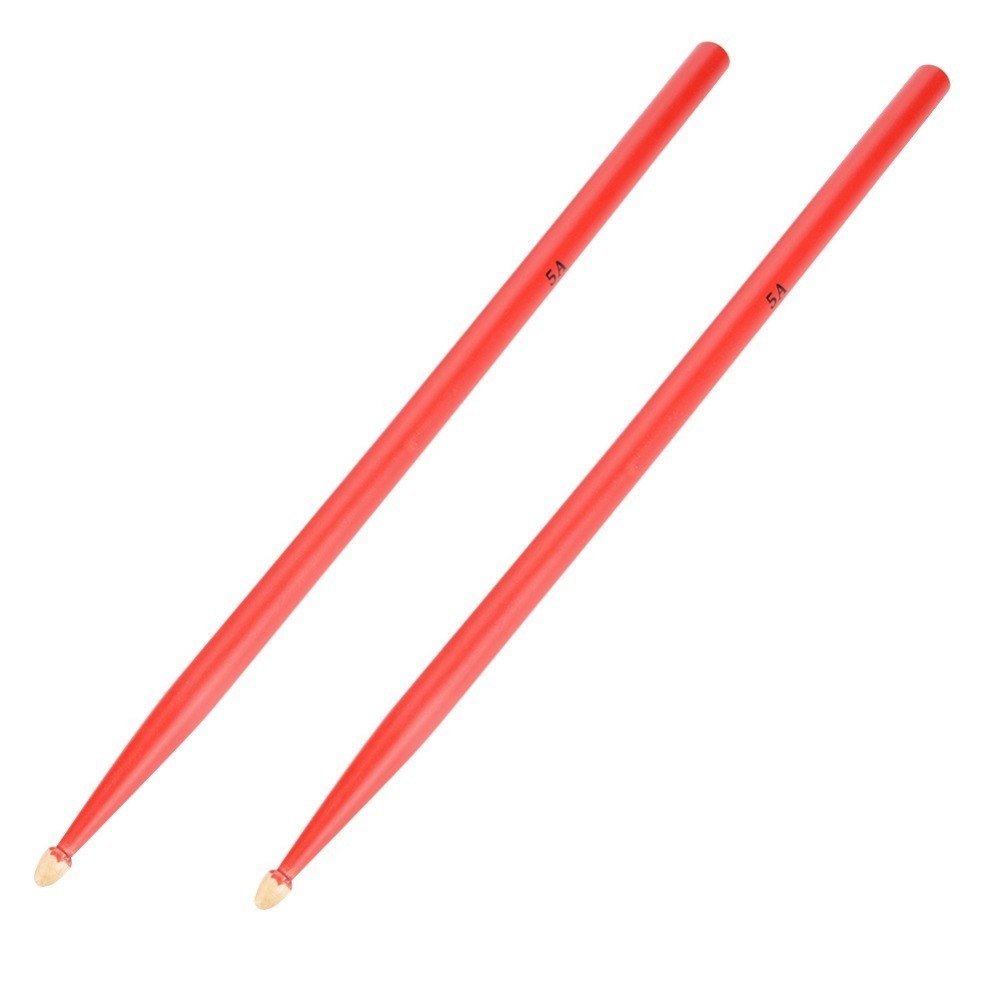 ​ Baquetas 5A Pretas/Vermelhas - Drum Stick 5A avaliação e preço