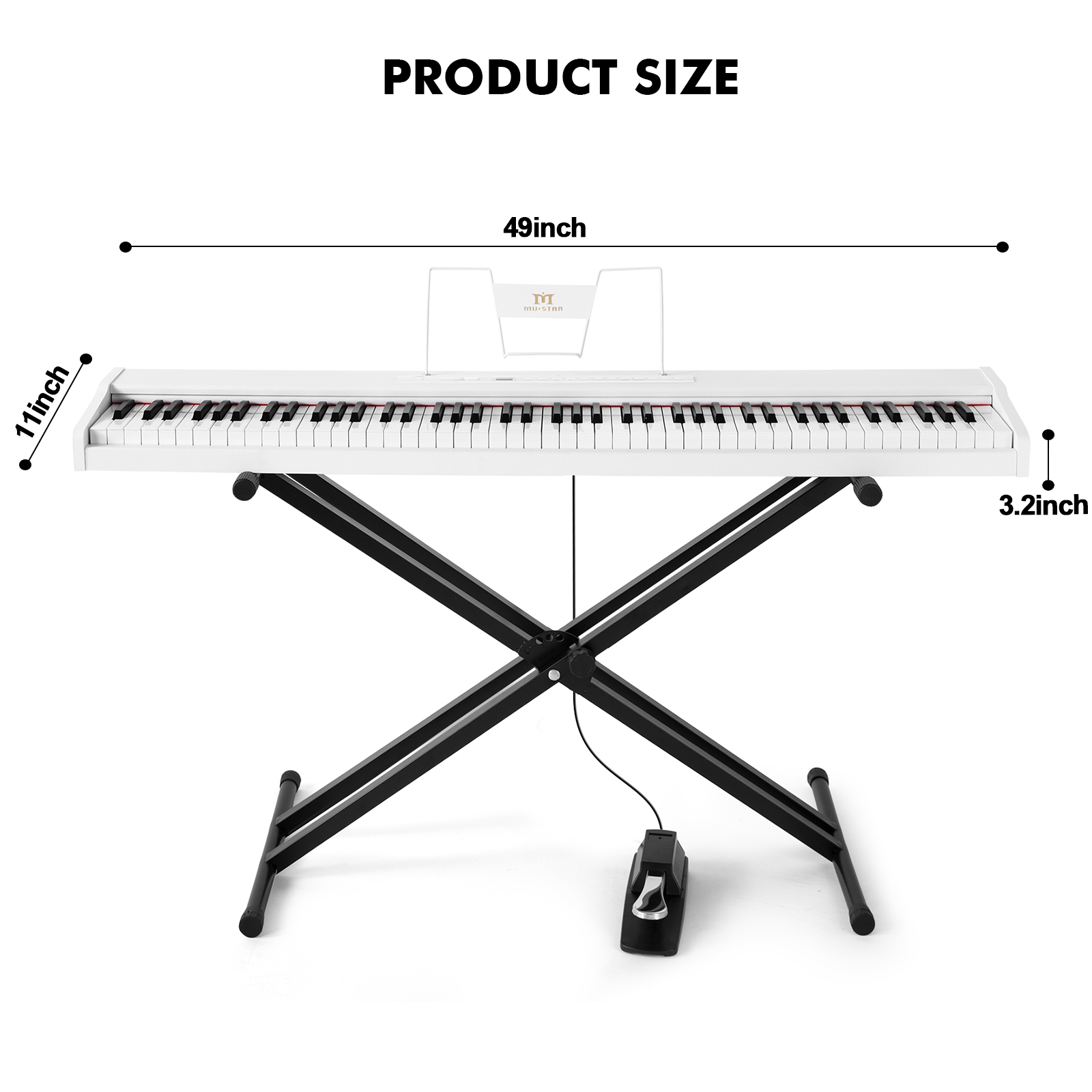 Teclado de Piano Digital Portá - Piano Sustain Pedal avaliação e preço