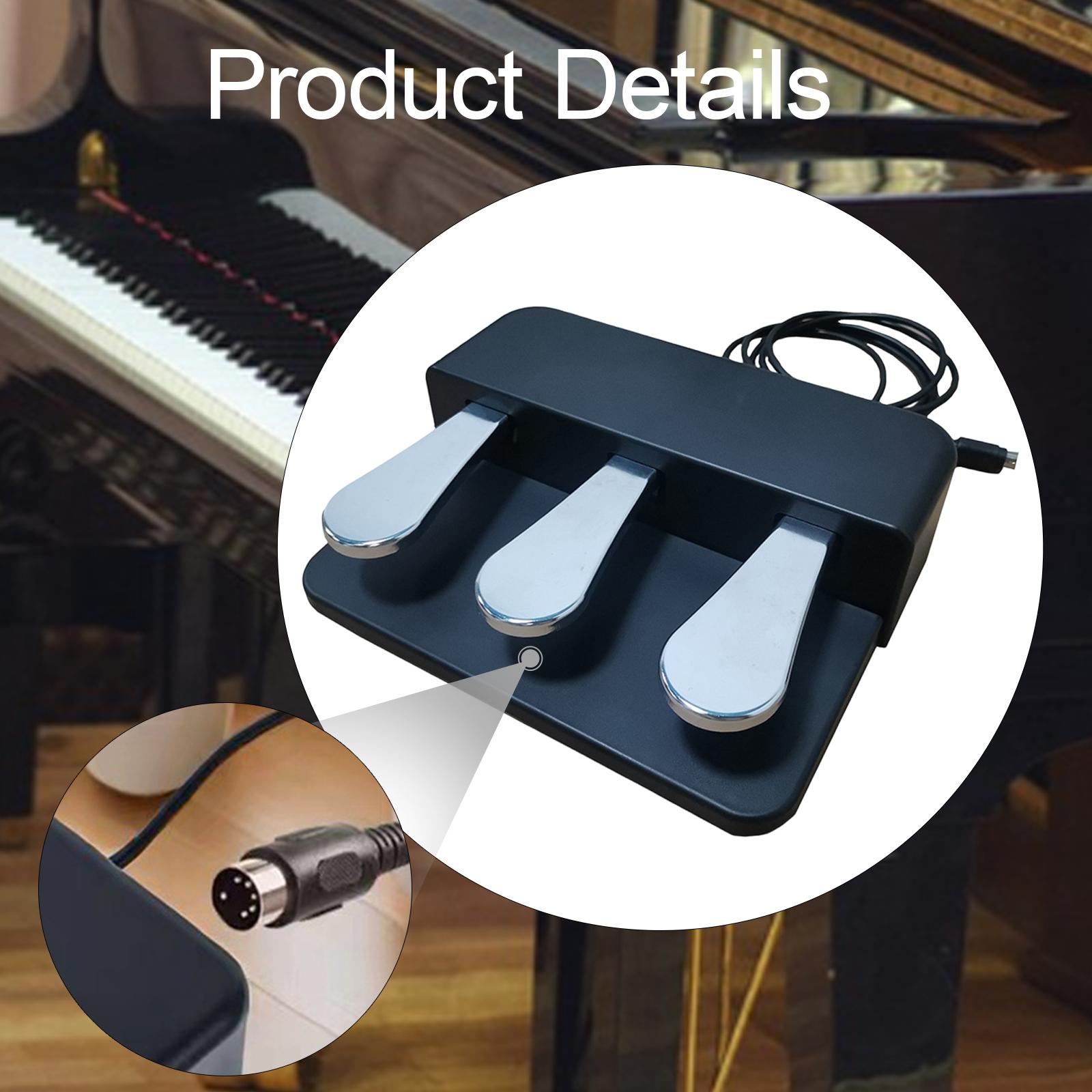Unidade de 3 pedais Soft Soste - Piano Sustain Pedal avaliação e preço
