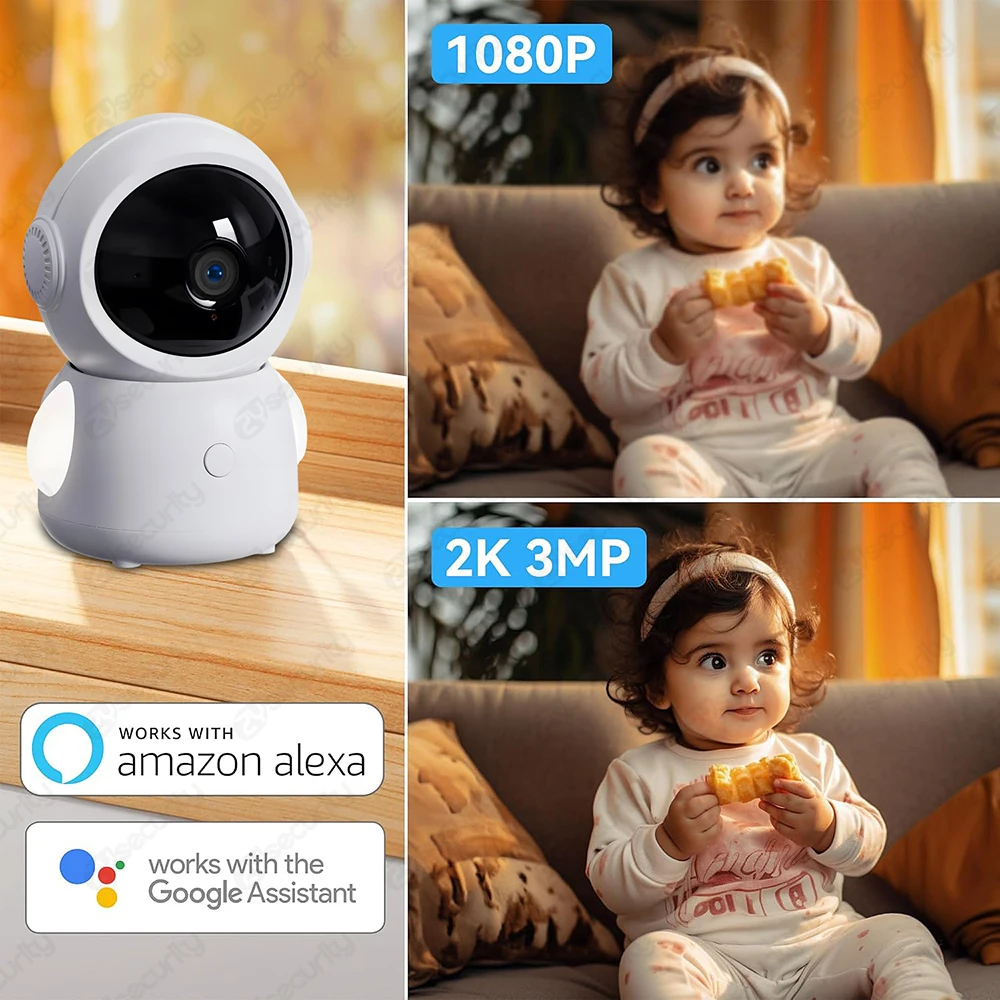 2K Monitor de bebê Wi-Fi com t - Audio Detect Music avaliação e preço