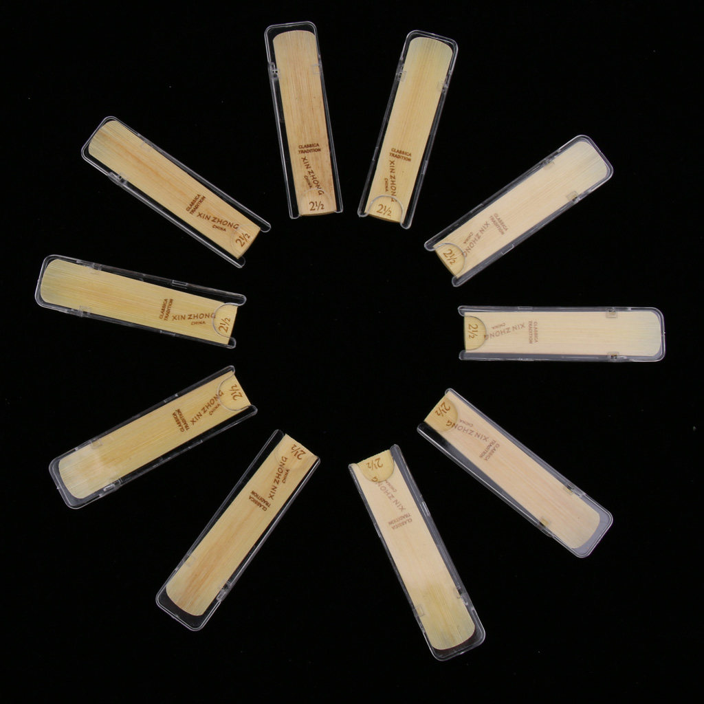 Pacote de 10 saxofone alto exe - Saxophone Reed Pack avaliação e preço