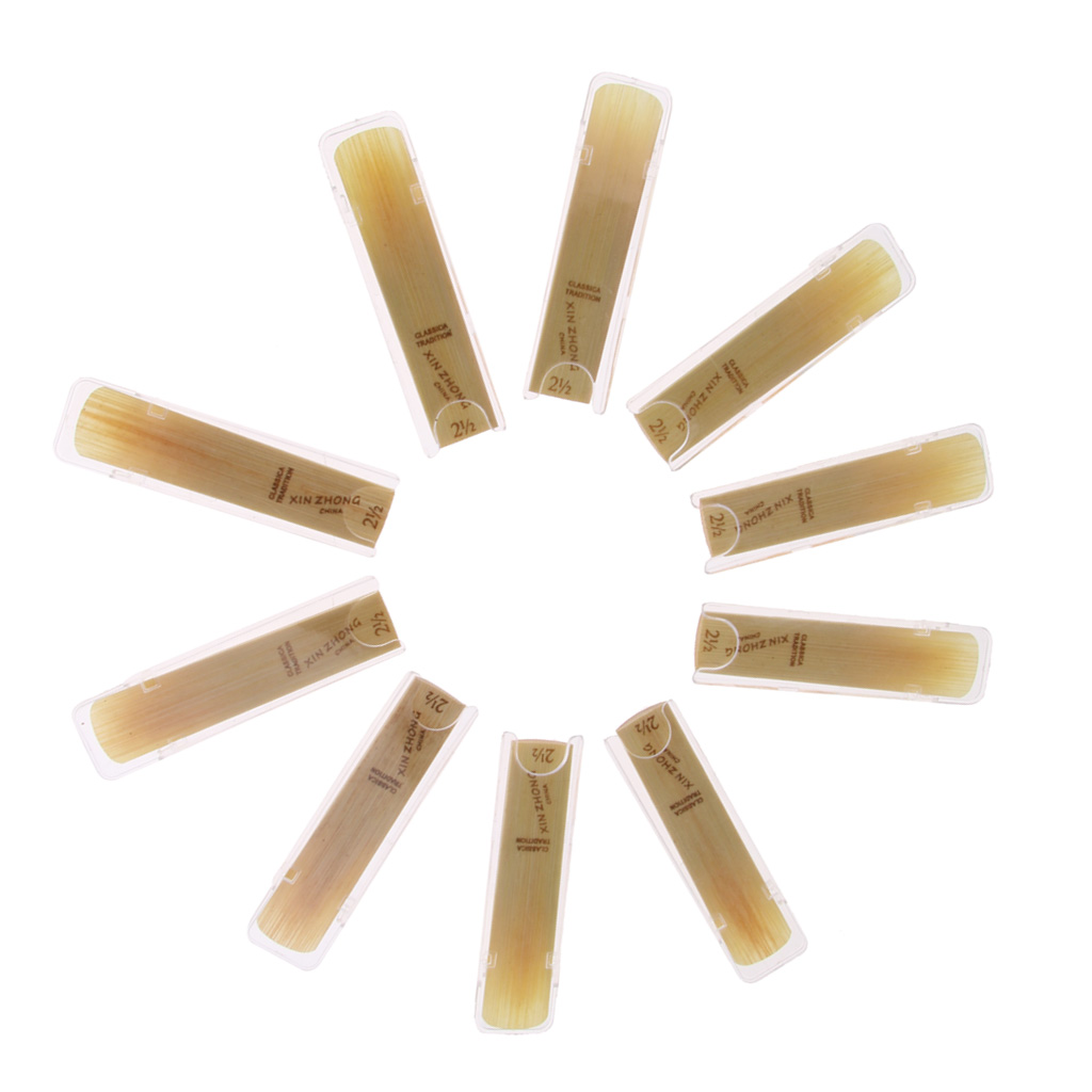 Pacote de 10 saxofone alto exe - Saxophone Reed Pack avaliação e preço