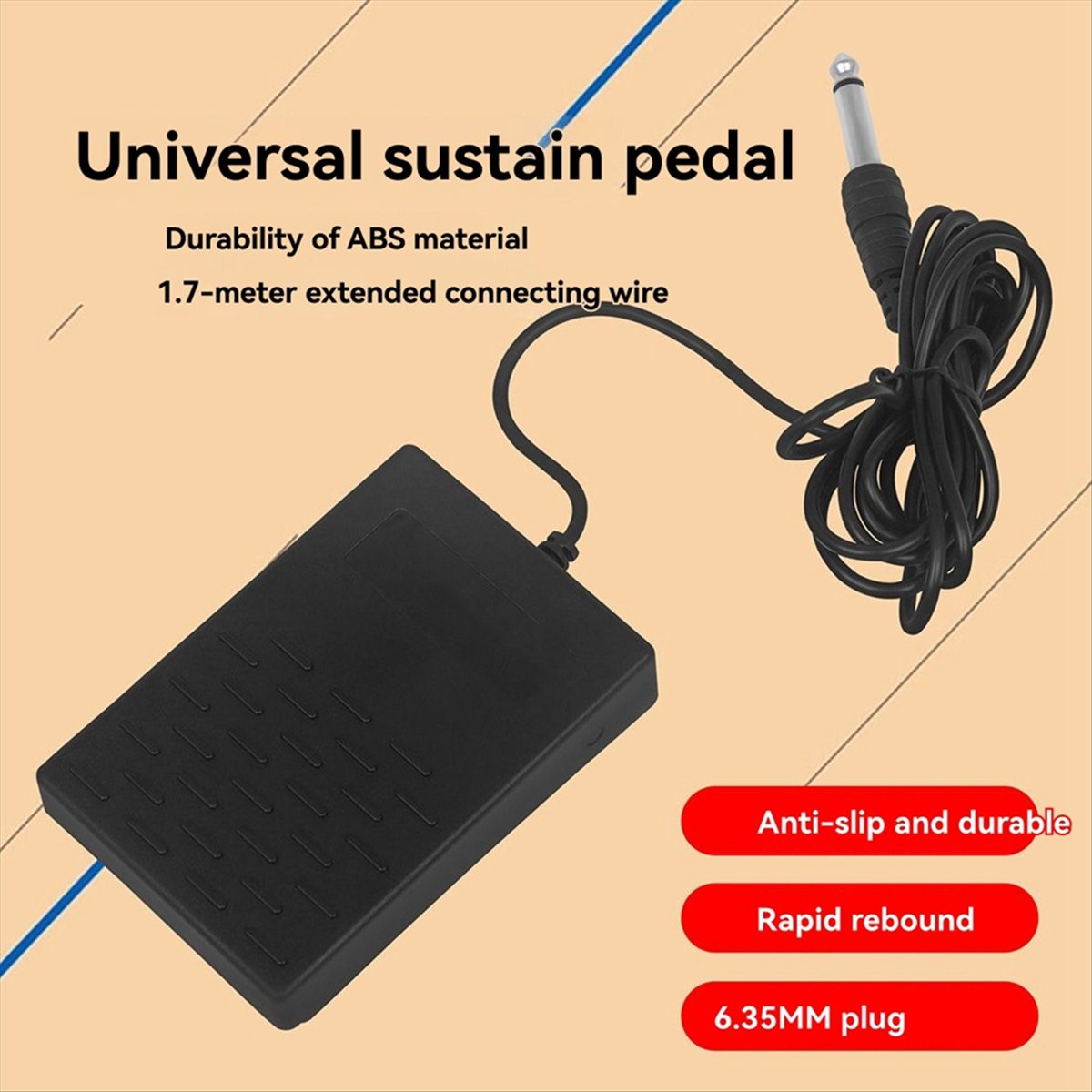 Novo Pedal de Sustentação Prof - Piano Sustain Pedal avaliação e preço