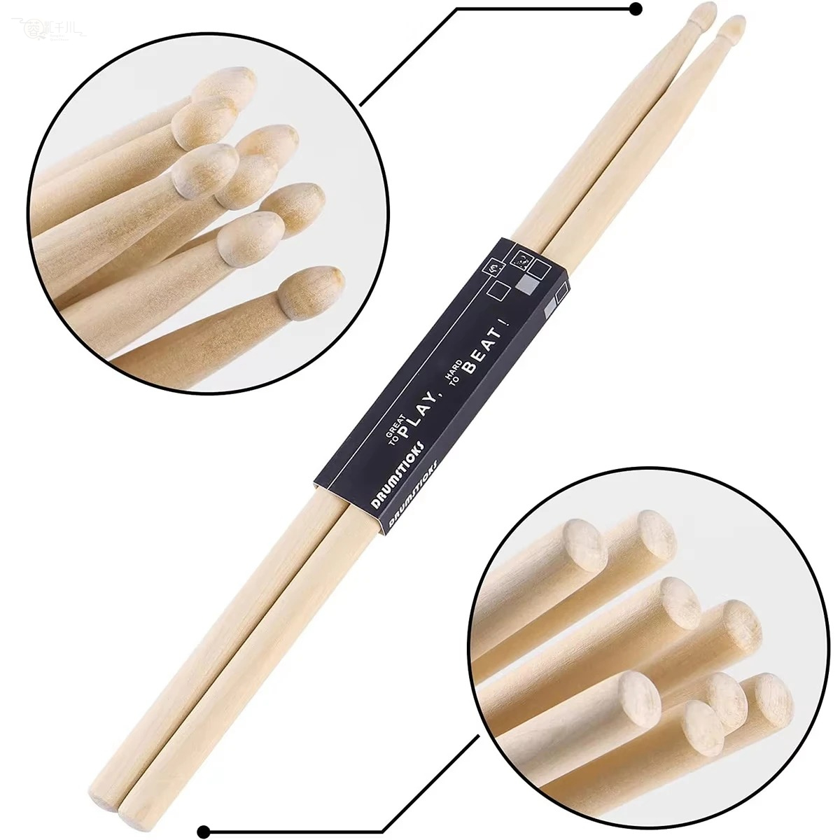 1 Par de Baquetas de Bordo 5A  - Drum Stick 5A avaliação e preço