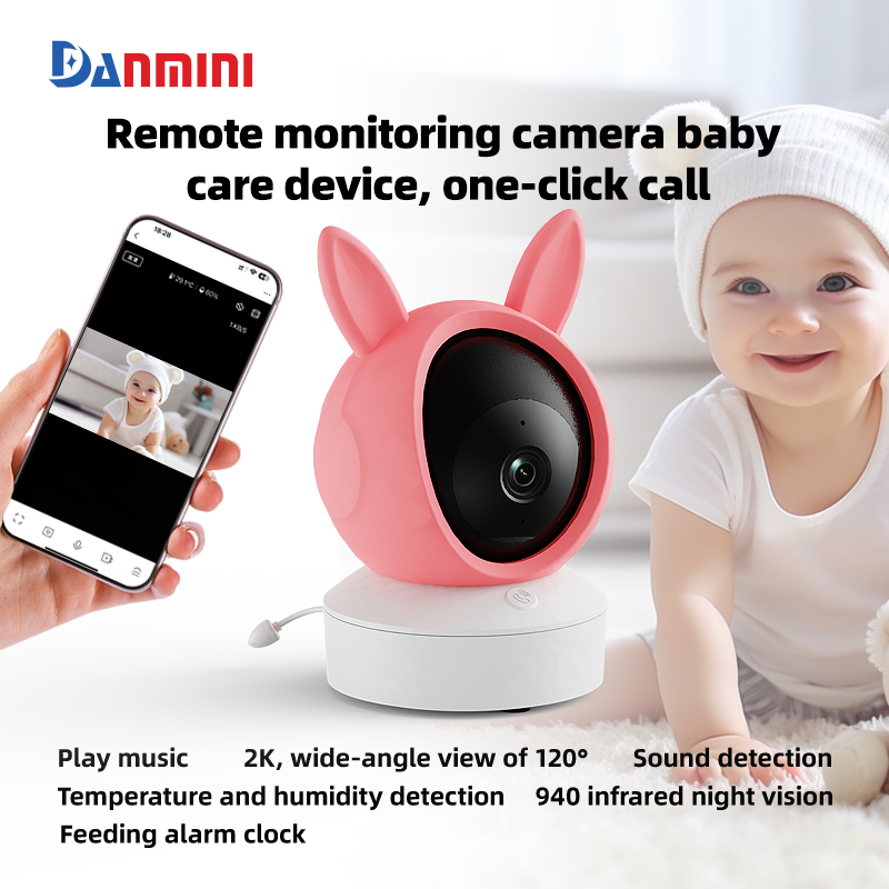 Danmini 1080p monitor do bebê  - Audio Detect Music avaliação e preço