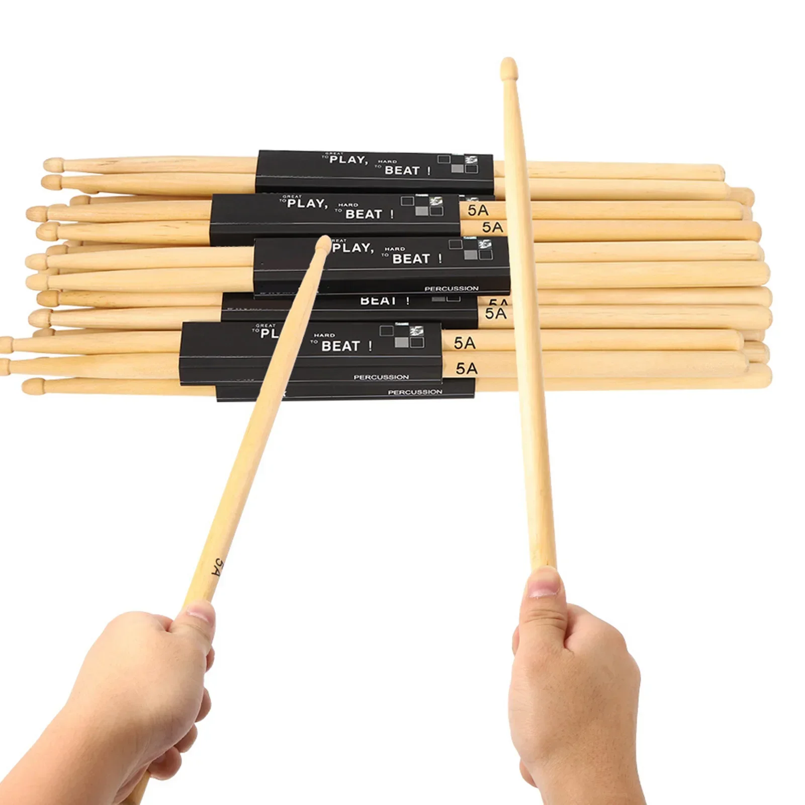 12 pares de baquetas de cabeça - Drum Stick 5A avaliação e preço
