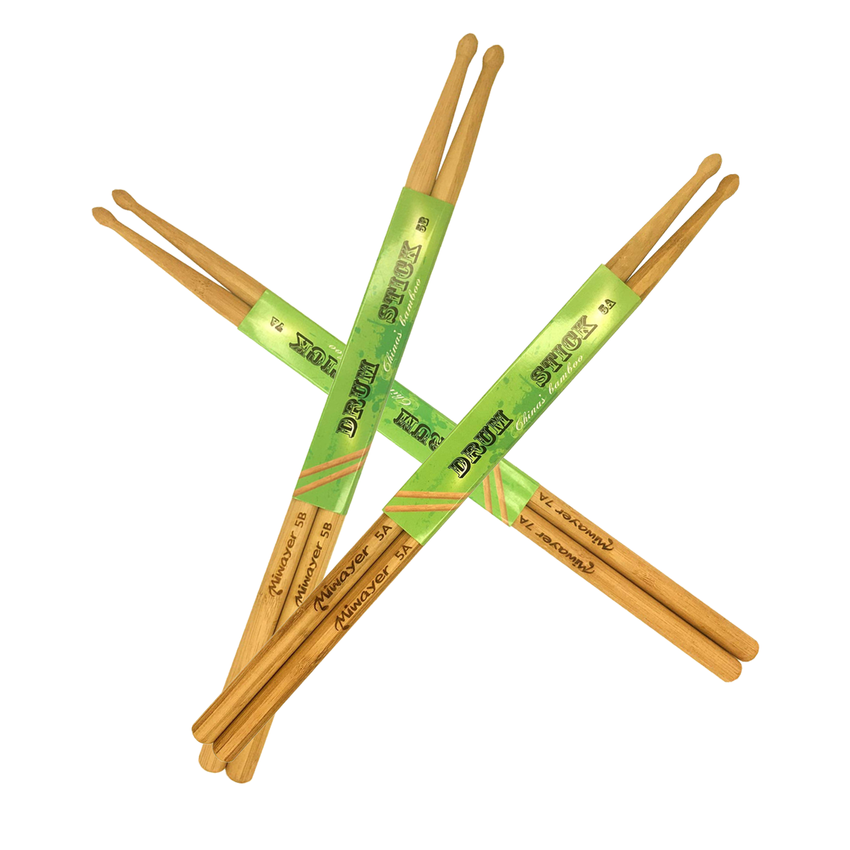 Baquetas de Bambu Miwayer de 6 - Drum Stick 5A avaliação e preço
