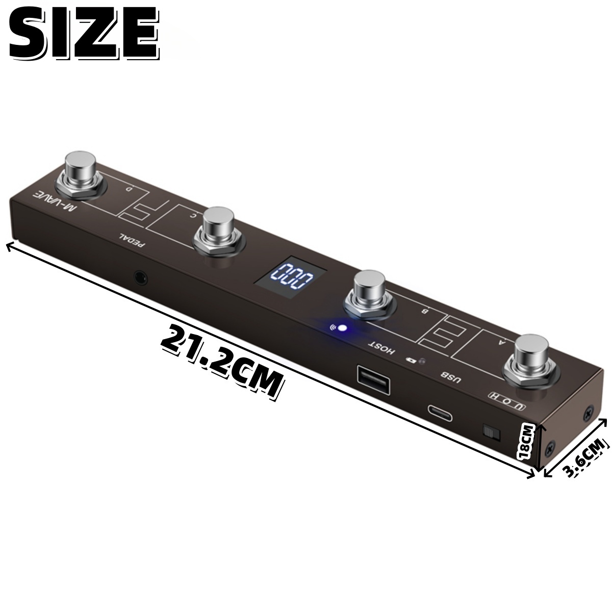 Pedal controlador MIDI sem fio - Piano Sustain Pedal avaliação e preço