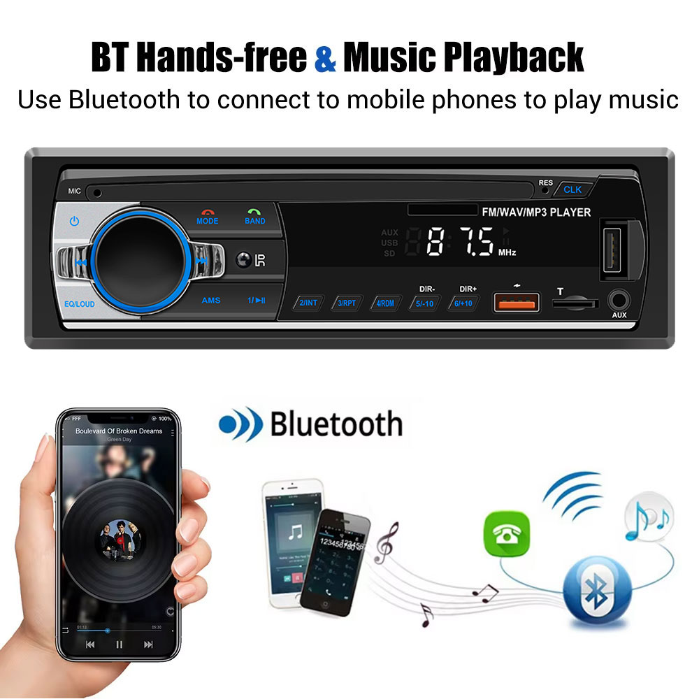 Rádio Automotivo 1Din MP3 Blue - Audio Universal Music avaliação e preço