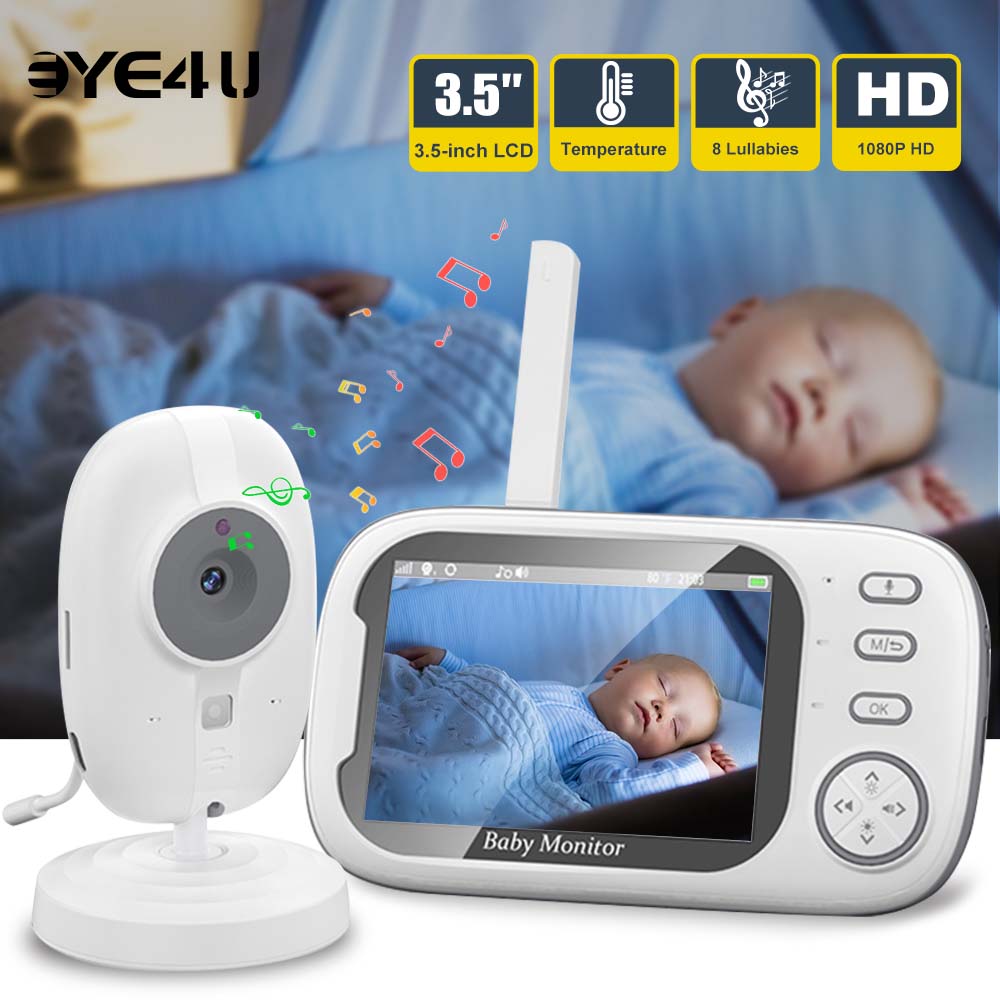 3.5'' Video Baby Monitor, Áudi - Audio Detect Music avaliação e preço