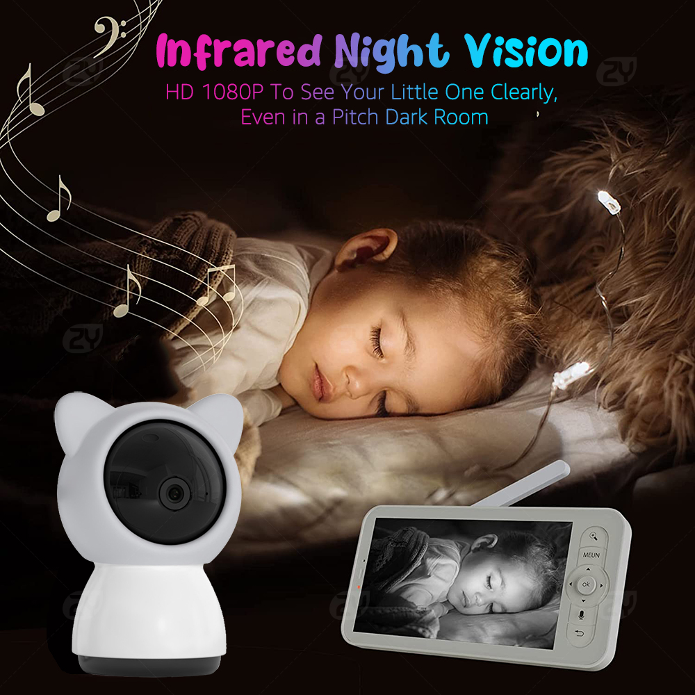 Monitor de bebê WiFi com APP,  - Audio Detect Music avaliação e preço